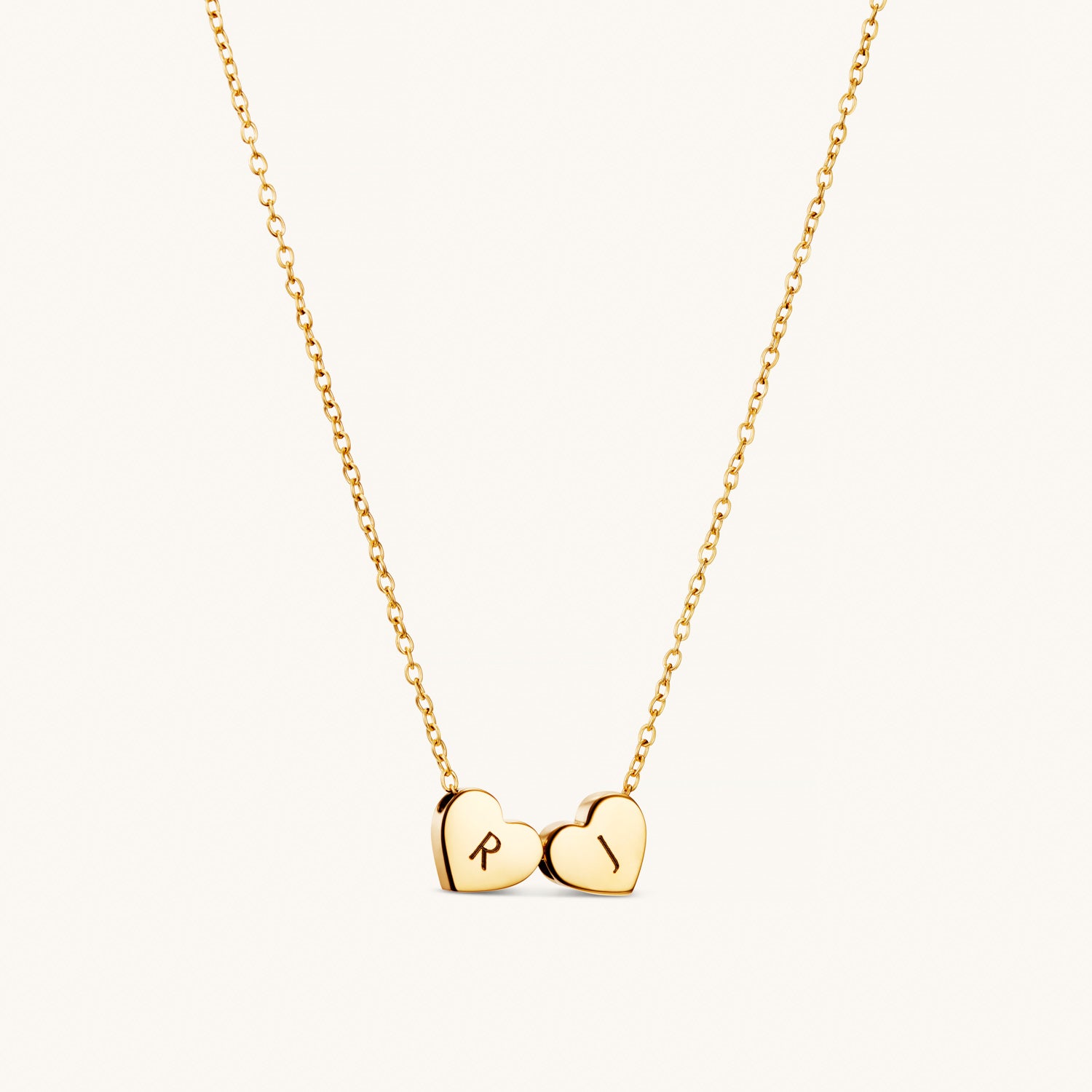 Initial Disc Layered Pendant Necklace in 18k Gold-Plated Sterling