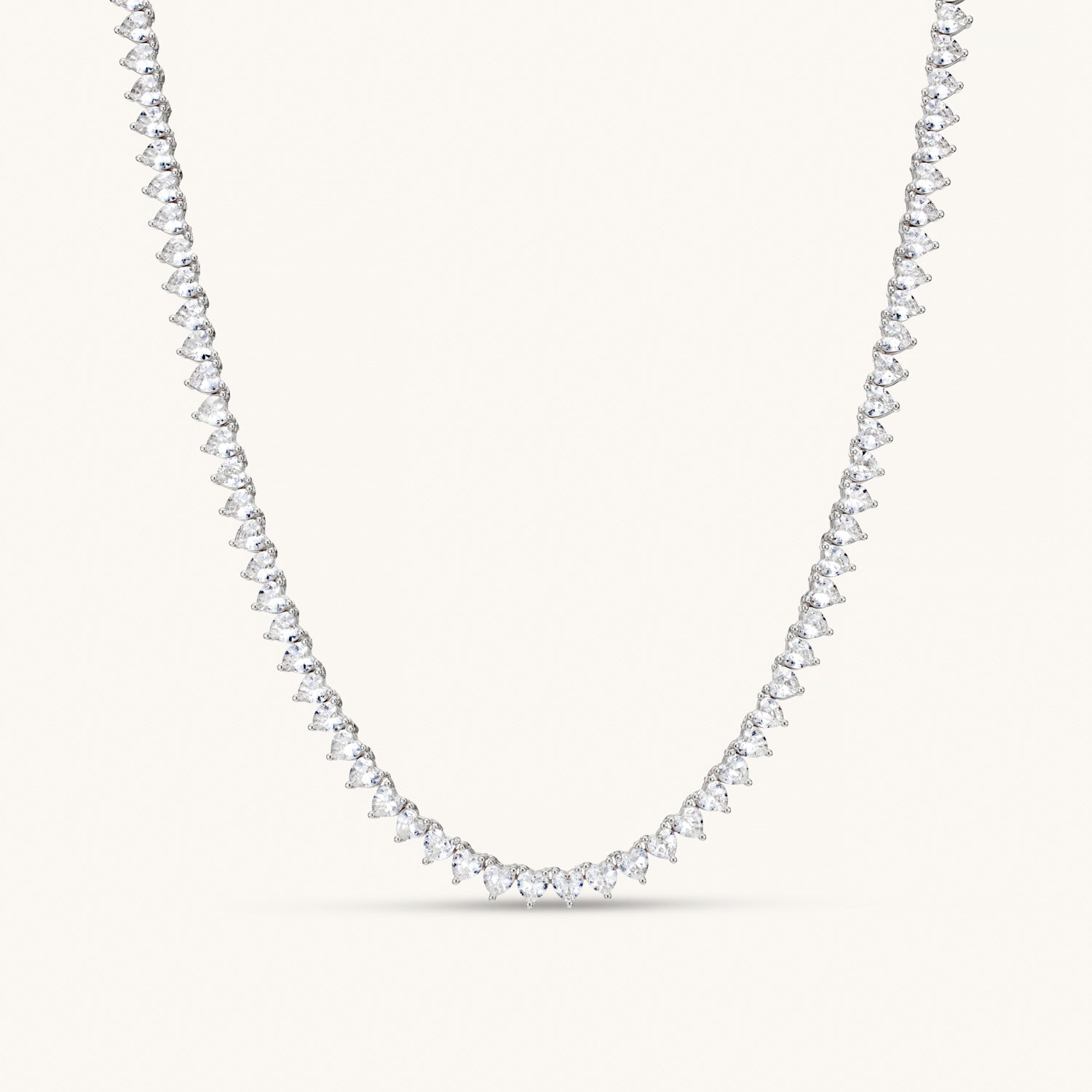 Amore Tennis Necklace In Silver – Dylan Oaks UK