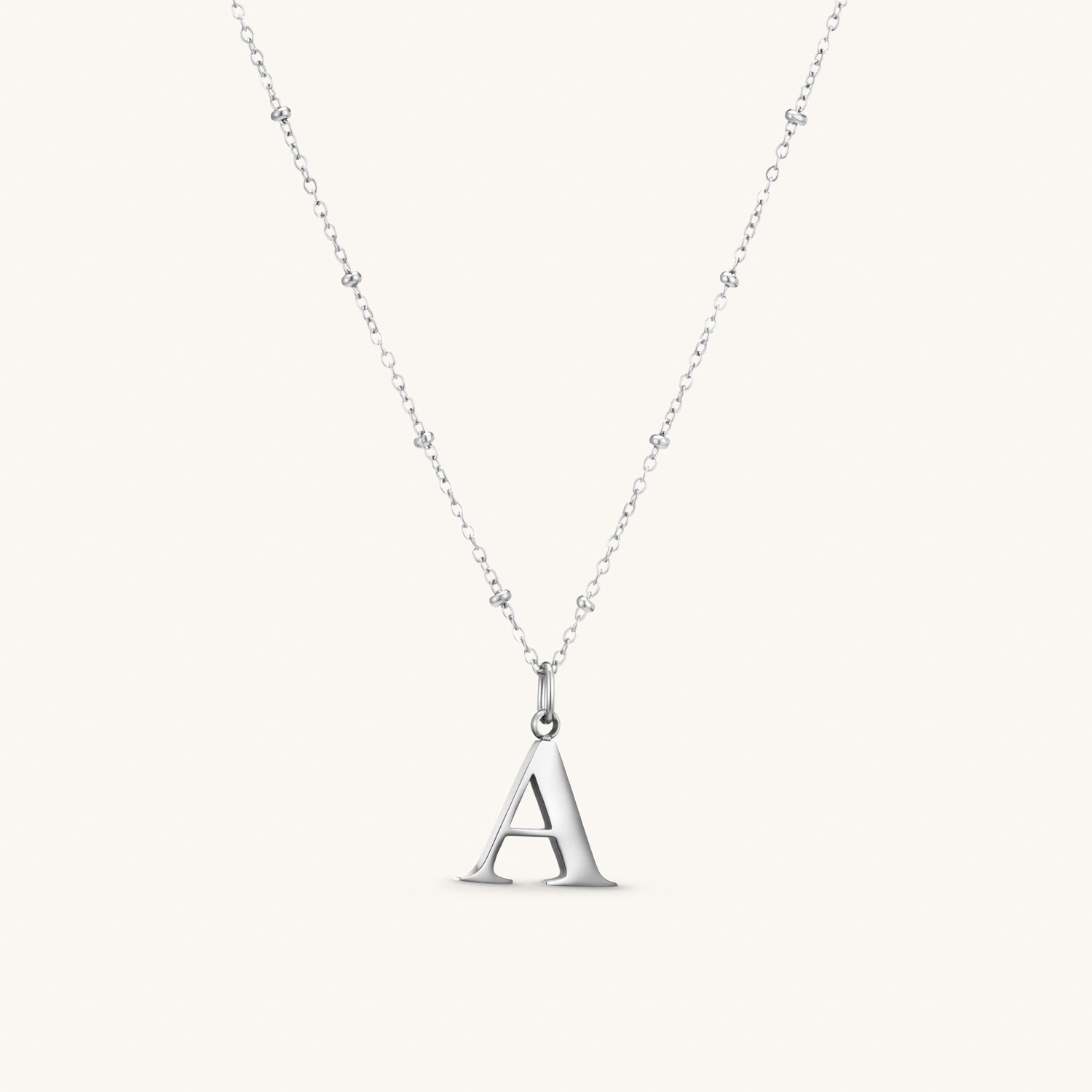 A Initial Necklace Silver – Dylan Oaks UK