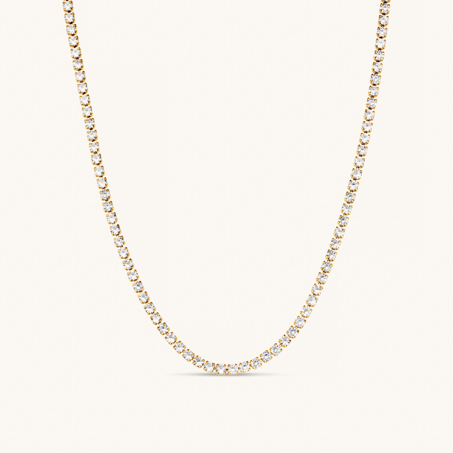 Tennis Chain Necklace in Gold – Dylan Oaks UK
