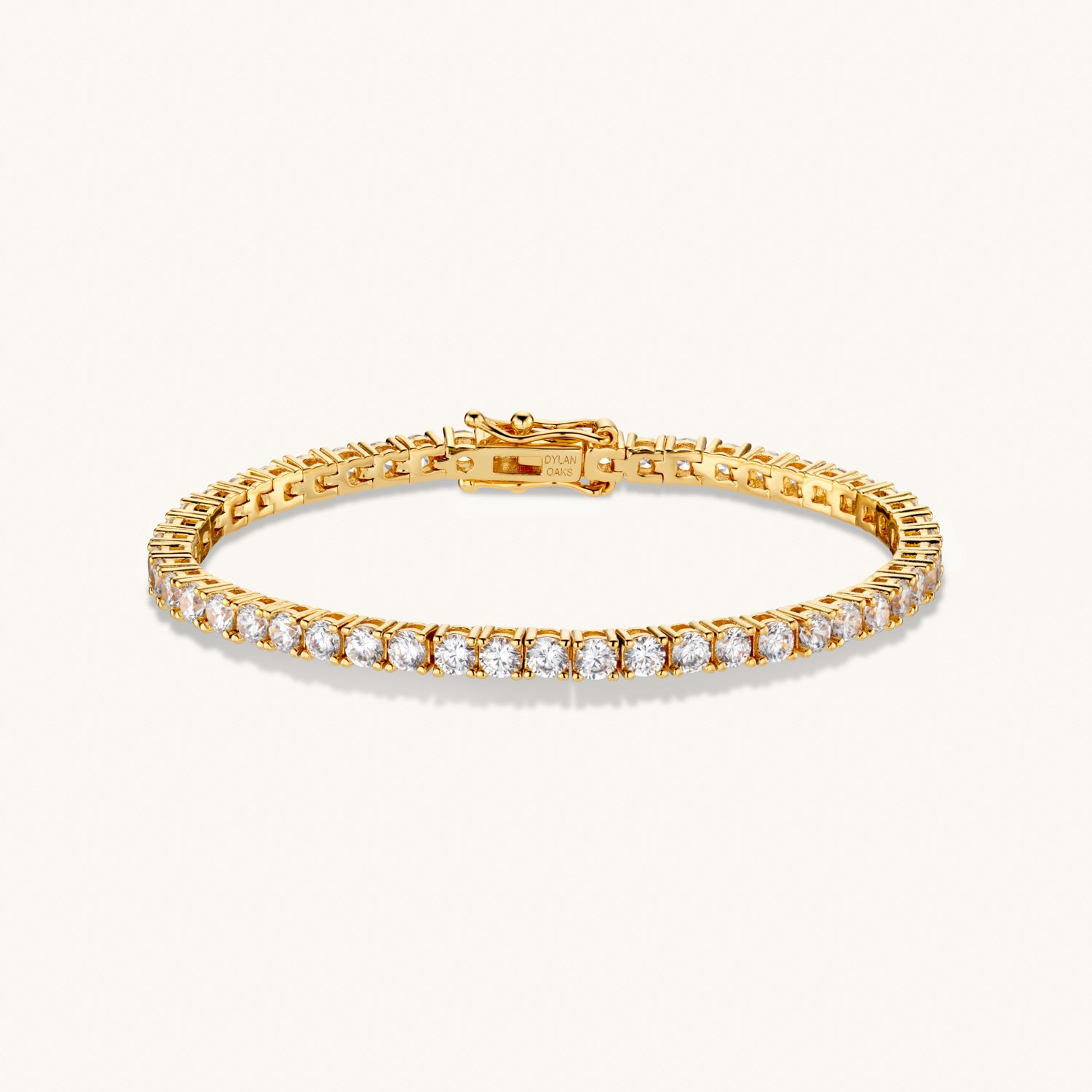 Tennis Chain Bracelet in Gold – Dylan Oaks UK
