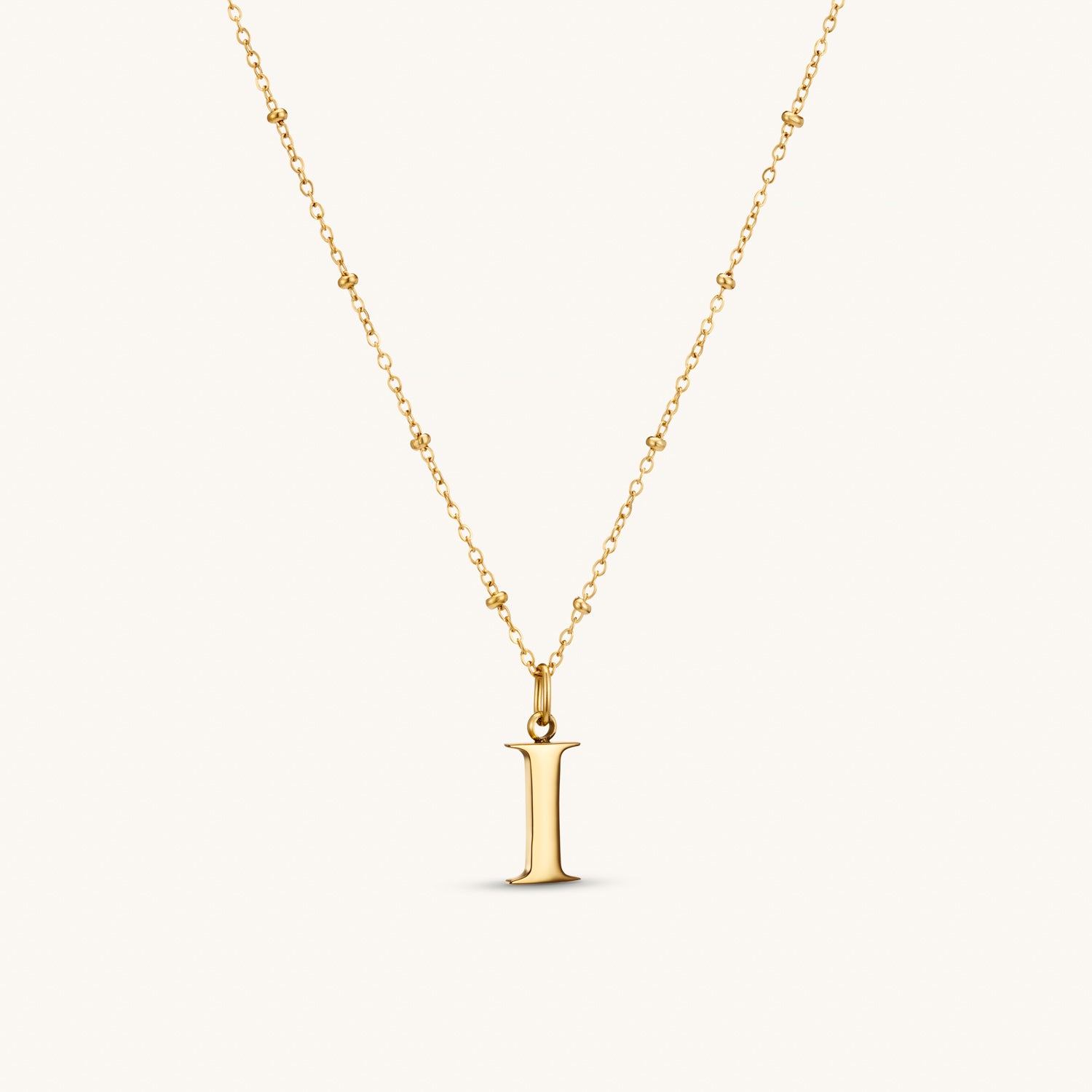 I Initial Necklace In Gold – Dylan Oaks UK